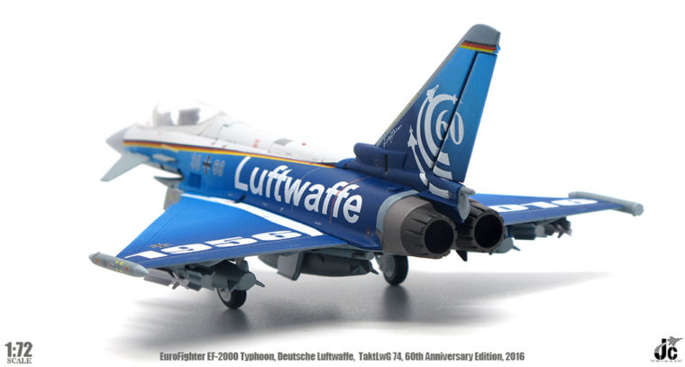 JC Wings JCW722000007 Eurofighter EF-2000 Typhoon Luftwaffe TAKTLWG 74 60th Anniversary Edition 2016  (RRP £84.99)