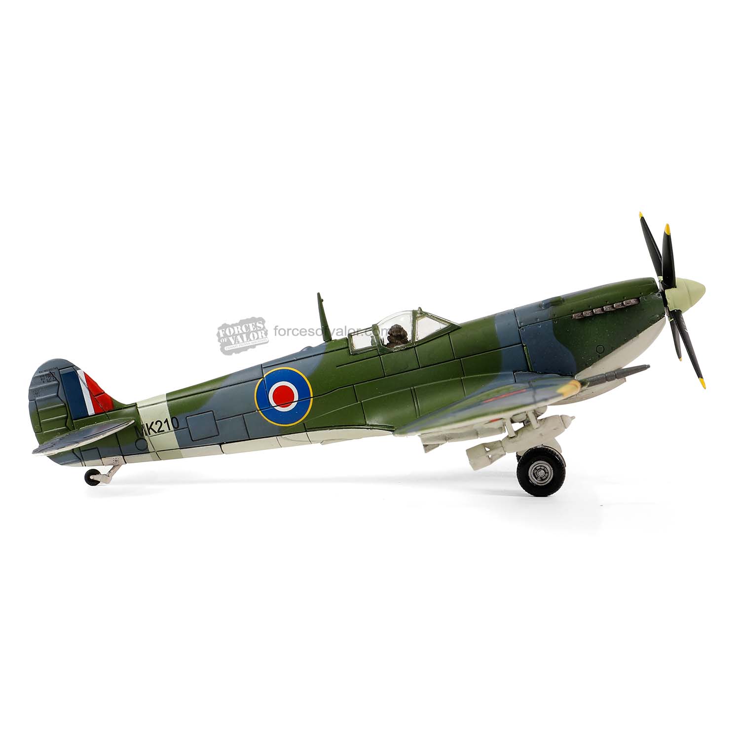 Forces of Valor FOV812005A Supermarine Spitfire MK 210, “Tolly Hello” Gustav E. Lundquist, Test Pilot for the USAAF (Long Range Experimental)