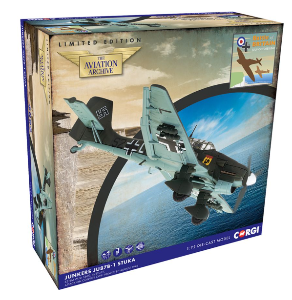 AA32520 Junkers Ju87B-1 Stuka - Uffz Pittroff and Uffz Scubert - Battle of Britain 85 Anniversary  (RRP £64.99)
