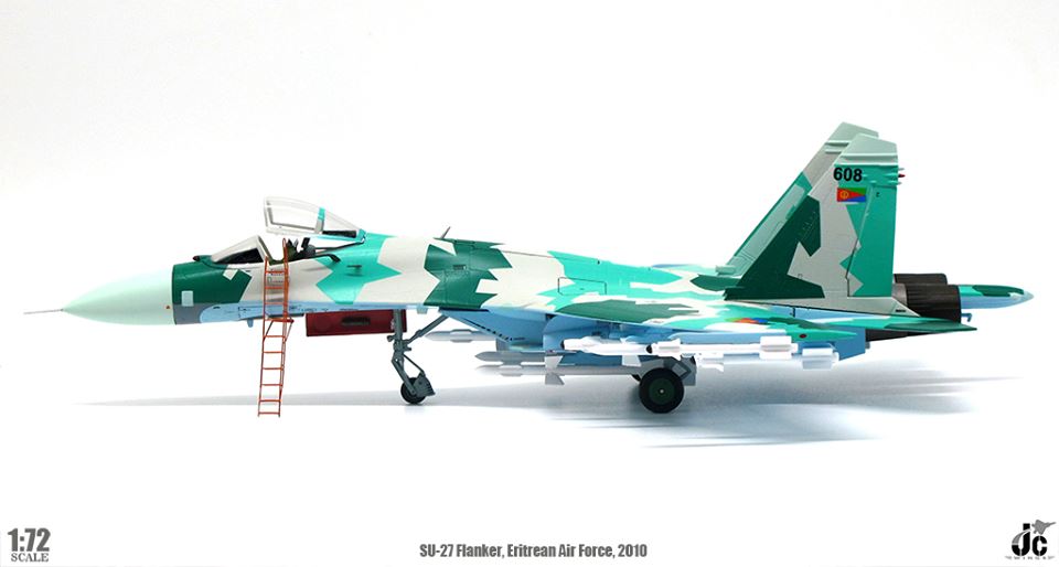 JC Wings JCW72SU27007 Sukhoi Su-27 Flanker Eritrean Air Force 2010 - 1/72 Scale