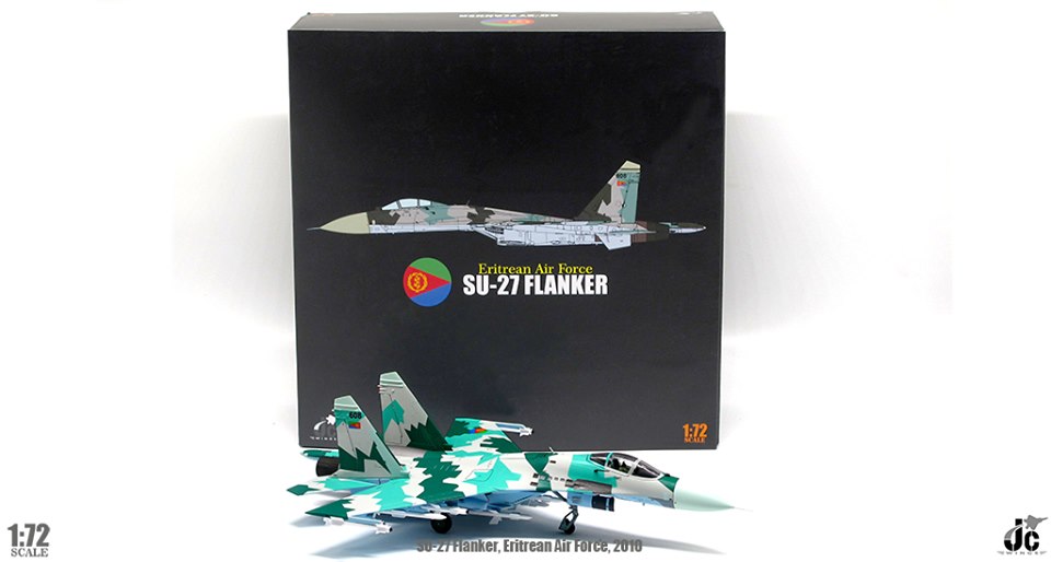 JC Wings JCW72SU27007 Sukhoi Su-27 Flanker Eritrean Air Force 2010 - 1/72 Scale