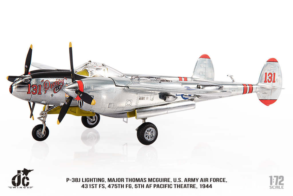 JC WINGS JCW72P38002 - P-38J LIGHTING MAJOR THOMAS MCGUIRE USAAF 431ST FS 1944 - (RRP £87.99)