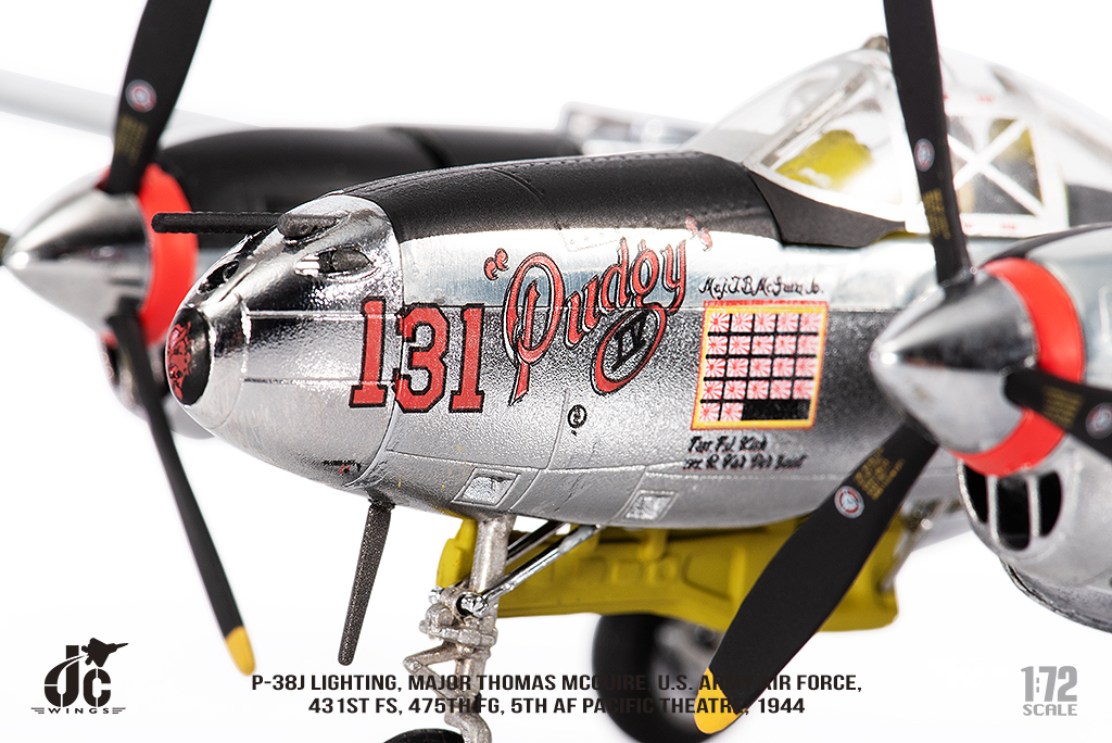 JC WINGS JCW72P38002 - P-38J LIGHTING MAJOR THOMAS MCGUIRE USAAF 431ST FS 1944 - (RRP £87.99)