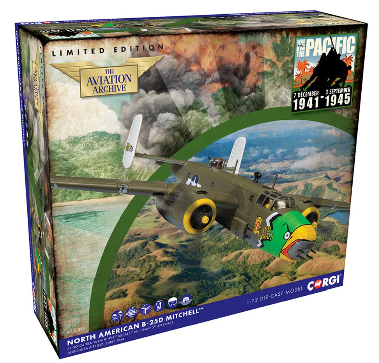 Corgi AA35315 North American B-25D Mitchell 'Red Wrath' - 5th USSAF - Lt. Col. Clinton L True (RRP £119.99)