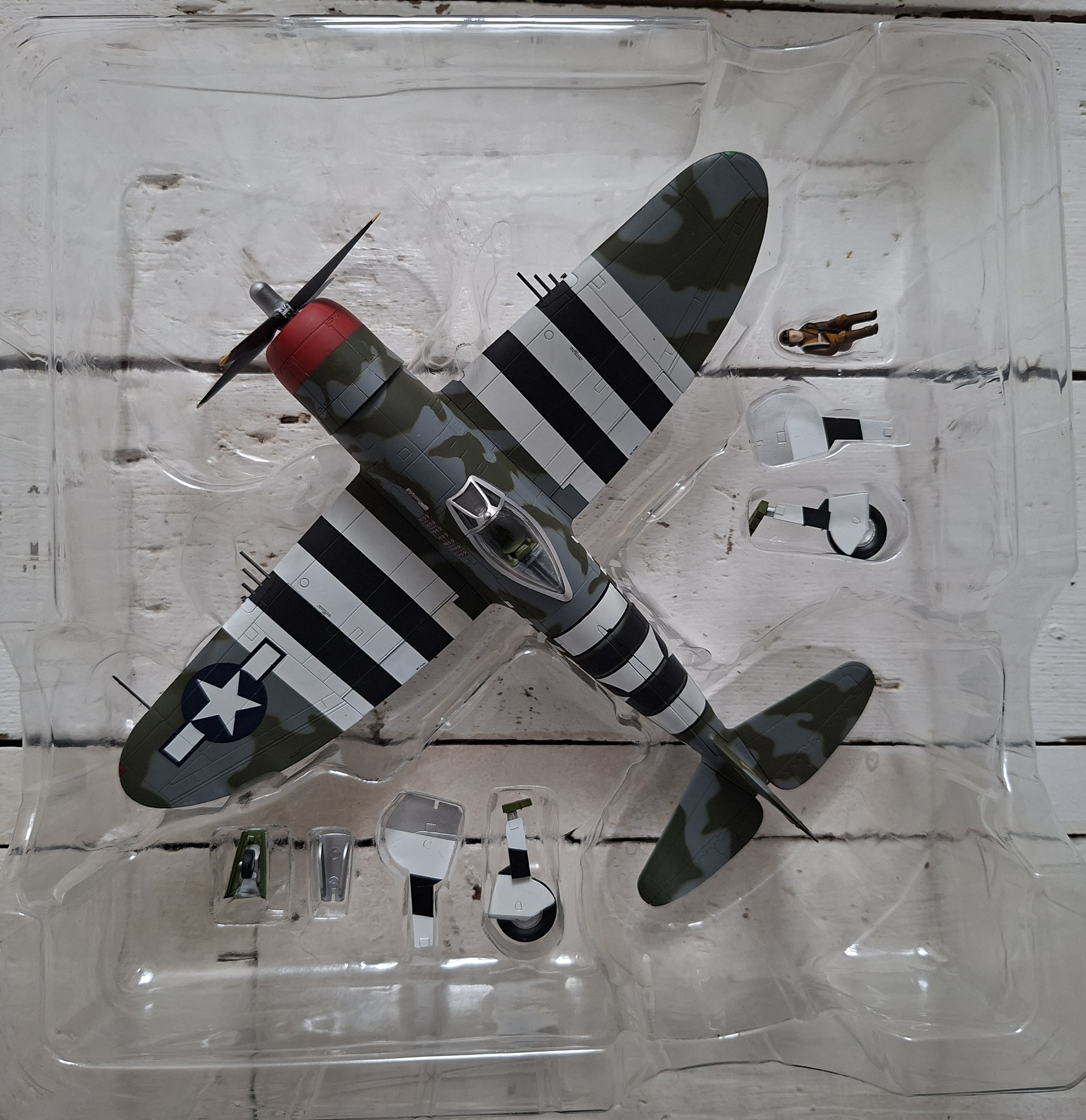 HA8401 P-47 Thunderbolt "42-26418" Lt. Col. Francis S. Gabreski, Col of the 61st FS, Boxted, England, June 20, 1944