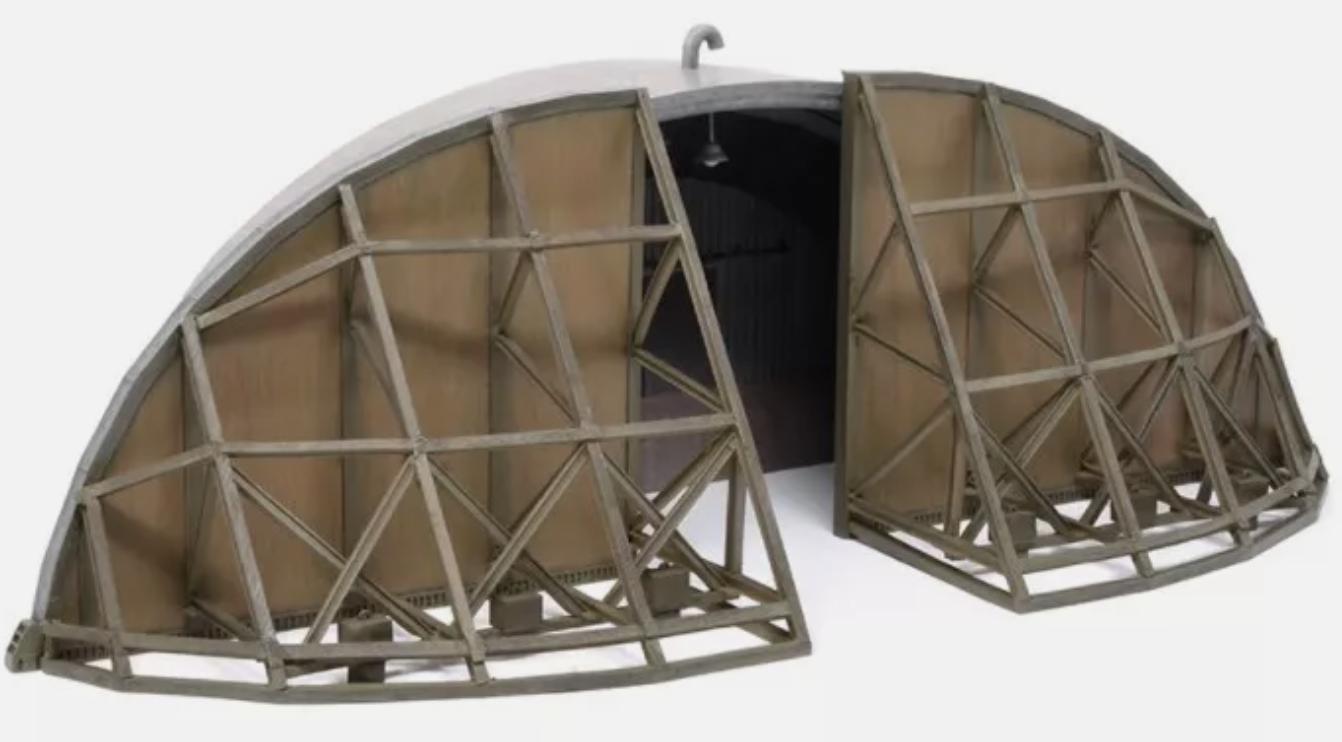 Low Relief Hardened Aircraft Shelter 1:72 Scale - Scenecraft PKSC001 Diorama