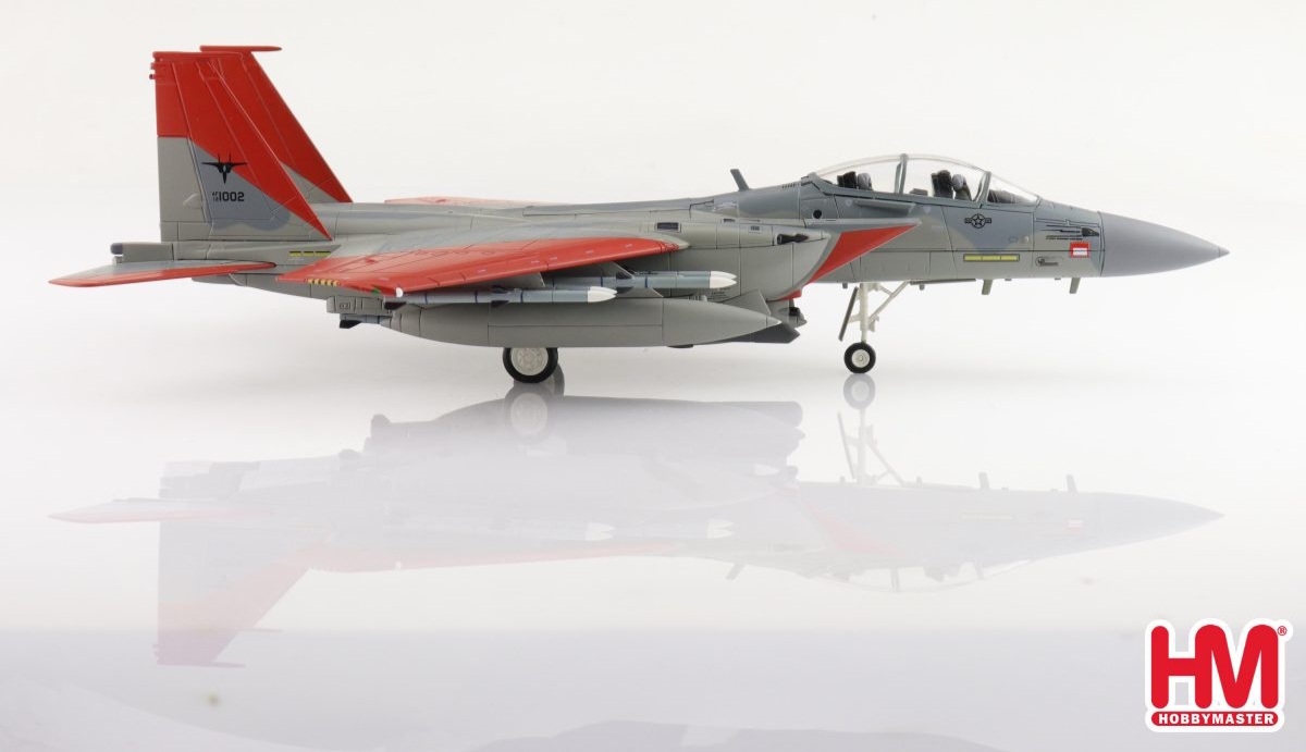 Hobby Master HA4547 F-15SA Advanced Eagle 12-1002, USAF “Test Markings”, 2018  (with 12 x AIM-120, 3 x fuel tank)