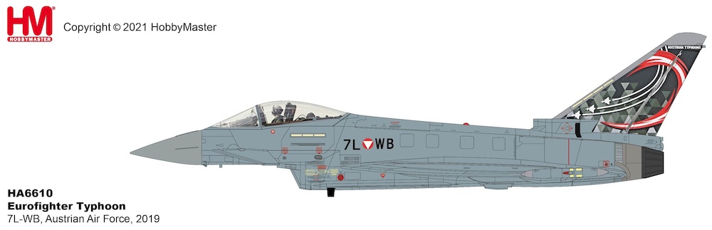 Hobby Master HA6610 Eurofighter Typhoon, Austrian Air Force, 7L-WB, Zeltweg AB, Austria, 2019