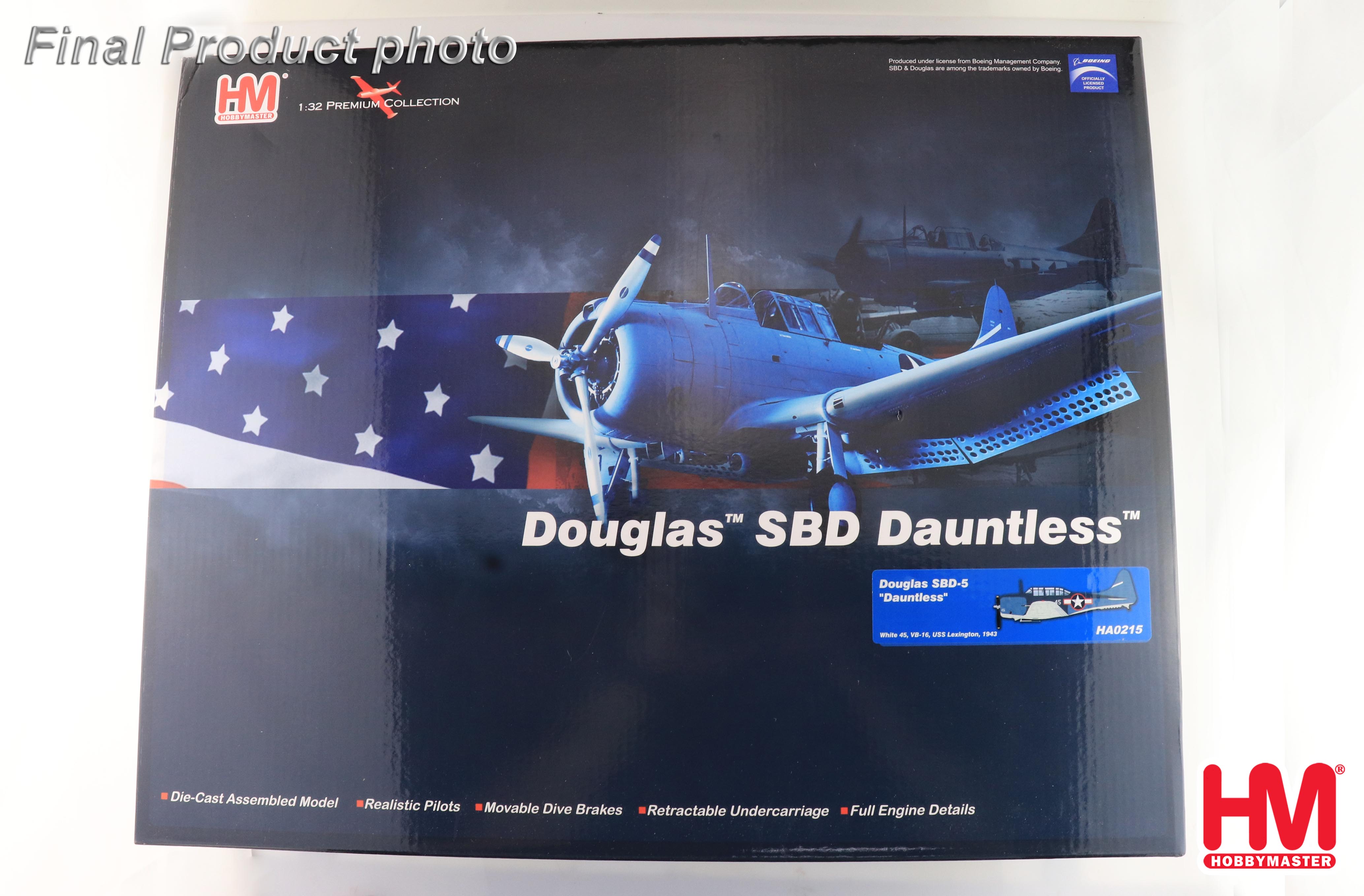 HobbyMaster HA0215 Douglas SBD-5 "Dauntless" White 45, VB-16, USS Lexington, 1943
