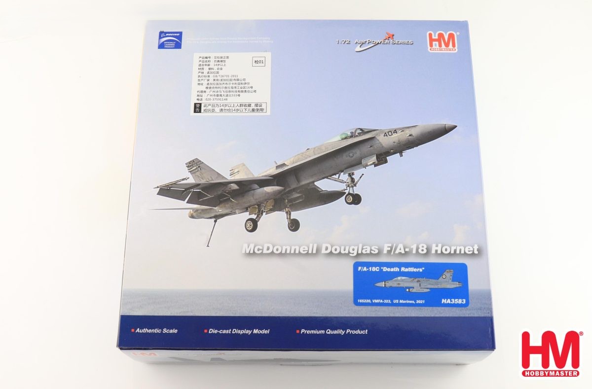  HA3583 McDonnell Douglas F/A-18C Hornet USMC VMFA-323 Death Rattlers, NA401,  USS Nimitz, 2021