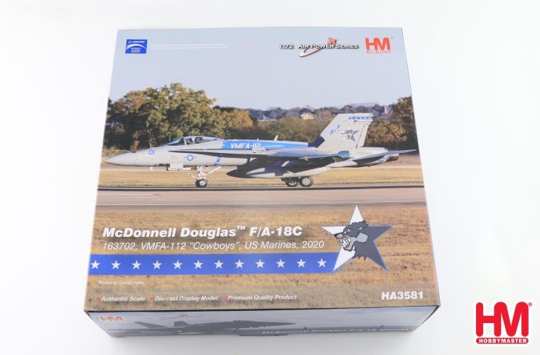 Hobby Master HA3581 McDonnell Douglas F/A-18C 163702, VMFA-112 “Cowboys”, US Marines, 2020