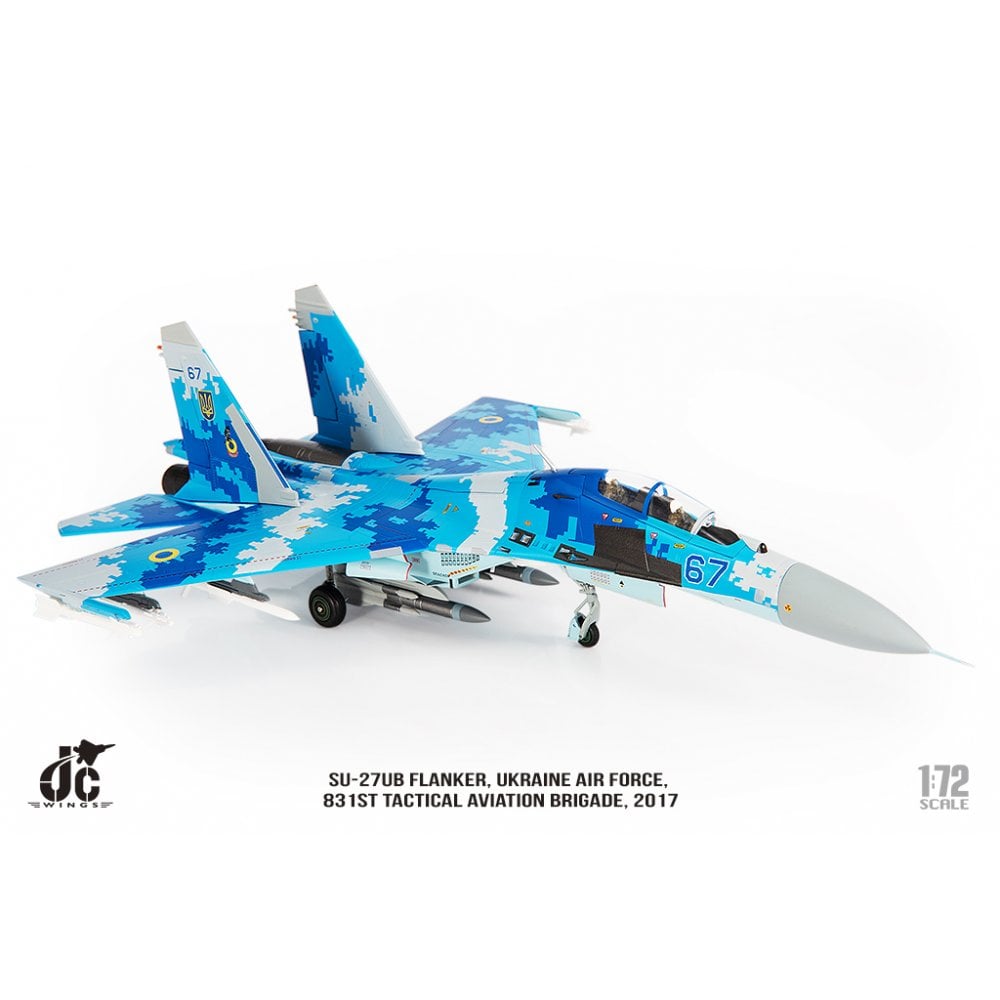 JC Wings JCW72SU27012 SU-27UB FLANKER UKRAINE AIR FORCES, 831ST TACTICAL AVIATION BRIGADE, 2017