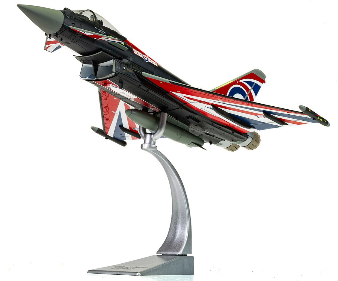Corgi AA29003 Eurofighter Typhoon FGR4 ‘Blackjack’ - RAF Coningsby - 2022 RAF Typhoon Display PRICE £164.99 (RRP £189.99)