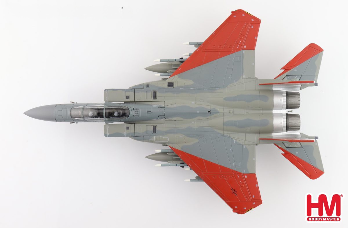 Hobby Master HA4547 F-15SA Advanced Eagle 12-1002, USAF “Test Markings”, 2018  (with 12 x AIM-120, 3 x fuel tank)
