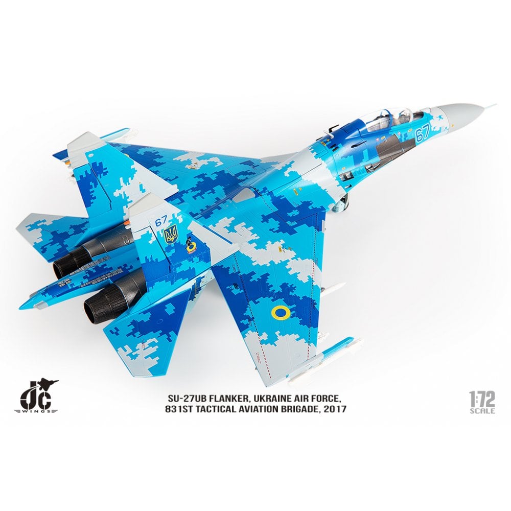 JC Wings JCW72SU27012 SU-27UB FLANKER UKRAINE AIR FORCES, 831ST TACTICAL AVIATION BRIGADE, 2017