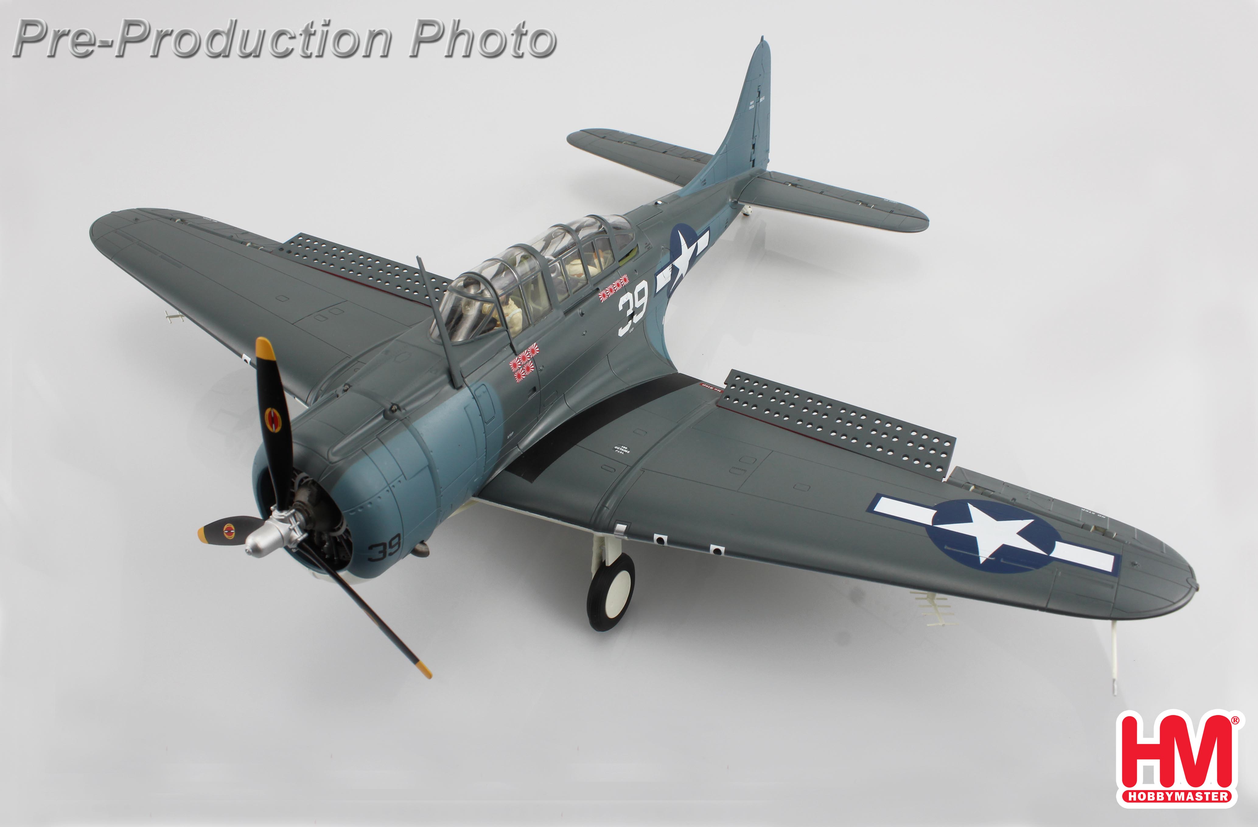 HobbyMaster HA0214 Douglas SBD-5 "Dauntless" White 39, Lt. Cook Cleland, VB-16, USS Lexington, Battle of Philippine Seas, June 1944