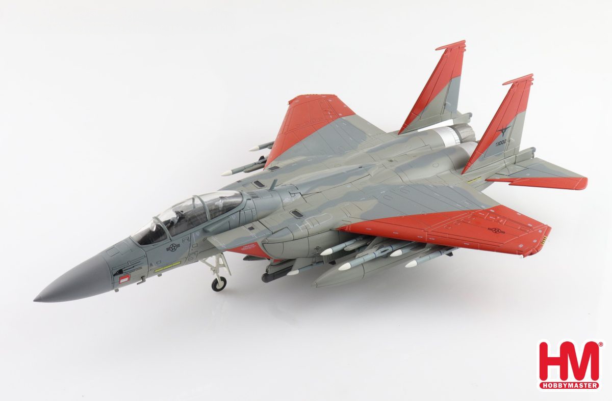 Hobby Master HA4547 F-15SA Advanced Eagle 12-1002, USAF “Test Markings”, 2018  (with 12 x AIM-120, 3 x fuel tank)