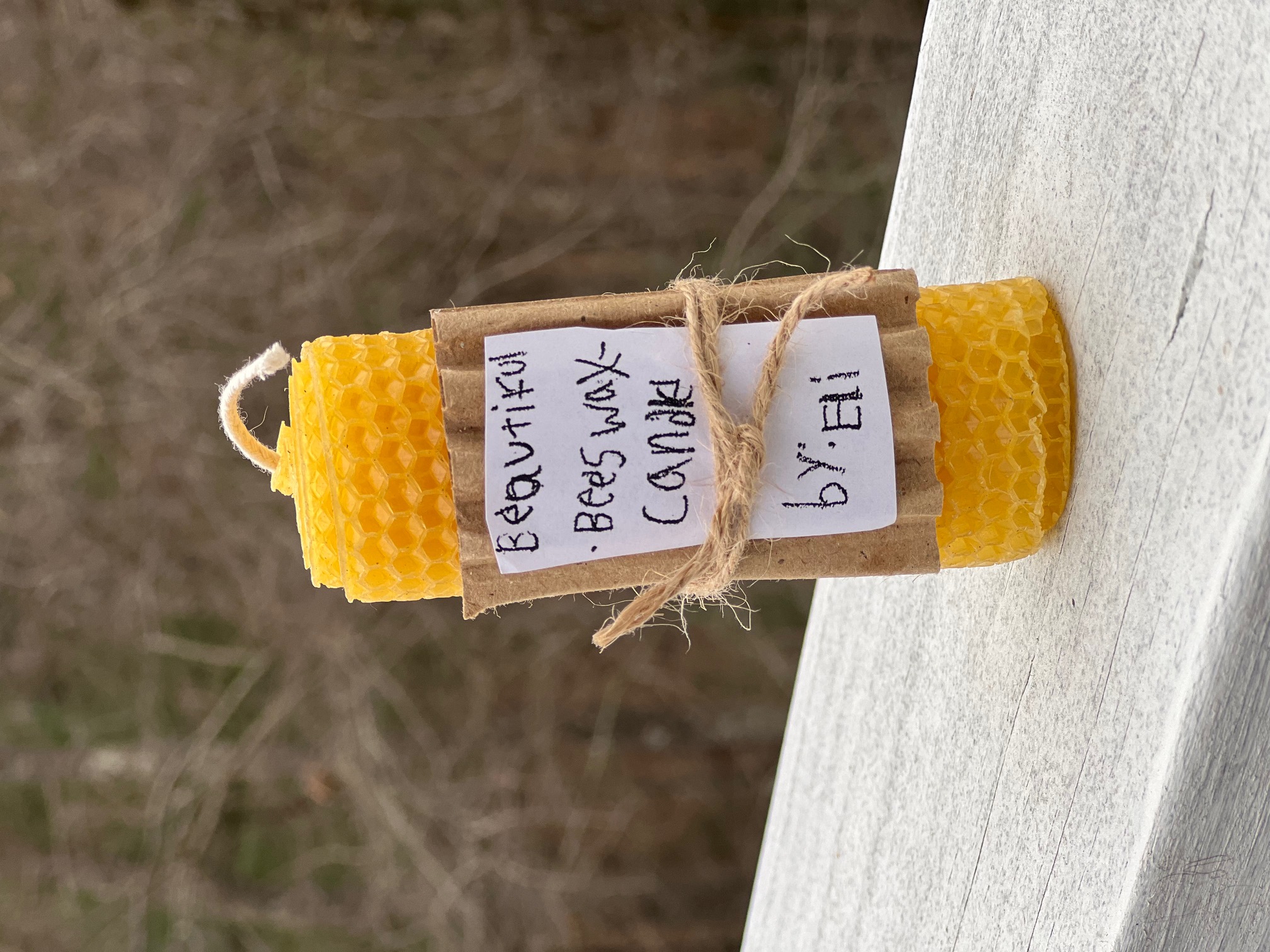Beautiful Beeswax Candle