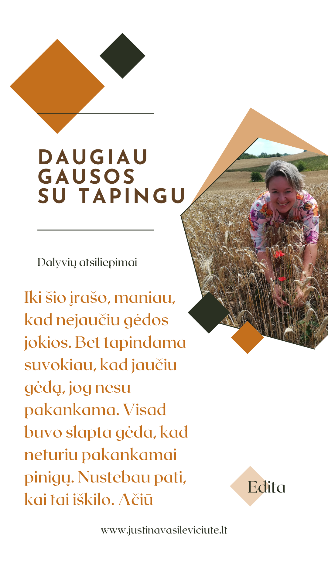 5 didžiausios kliūtys gausai - ir kaip jas švelniai paleisti!