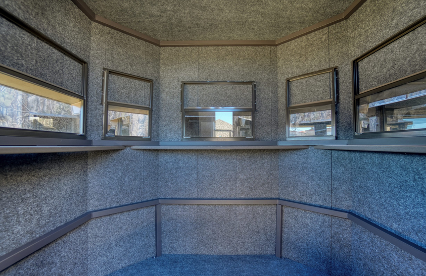 Ranch King 6ft x 6ft Economy Deer Blind Rifle Windows, Options: No Legs, 5ft, 8ft,12ft