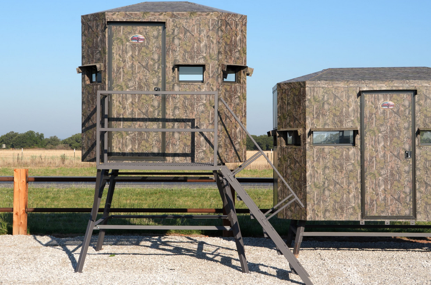Ranch King 6ft x 8ft Insulated Deer Blind, Rifle Windows, Options: No Legs, 5ft, 8ft,12ft
