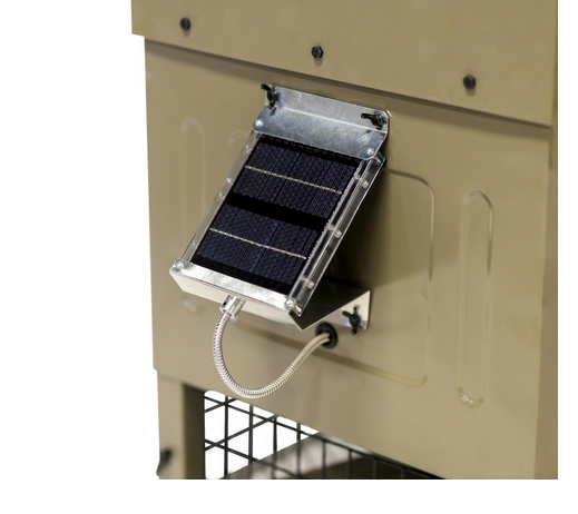 BOSS BUCK STAND & FILL SLED FEEDER W/ DIVERTER PLATE & SOLAR PANEL 300lb 