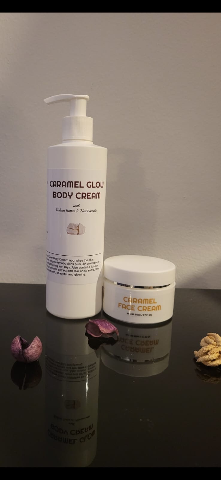 CARAMEL FACE CREAM & CARAMEL BODY CREAM