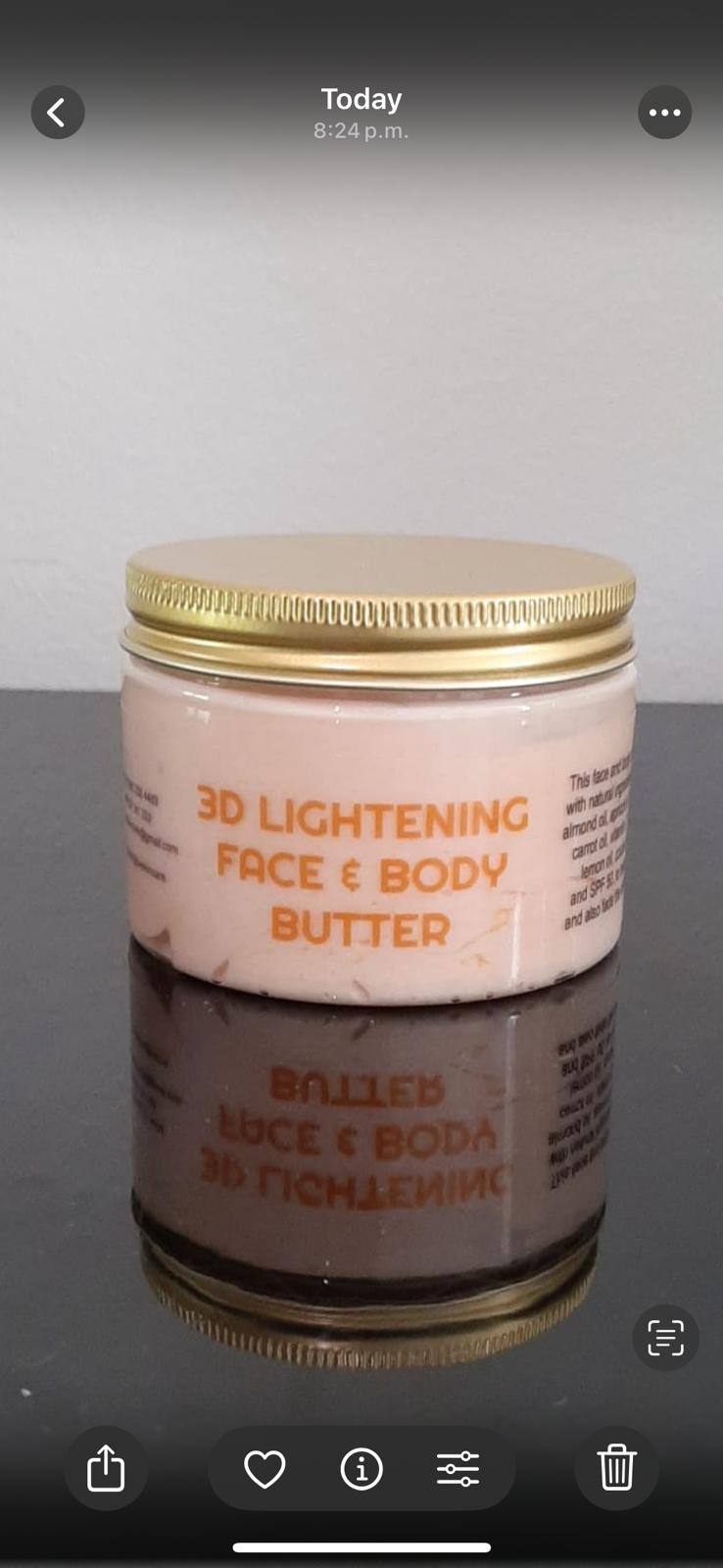 3D LIGHTENING FACE & BODY BUTTER