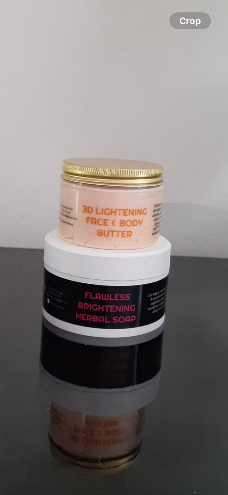 LIGHTENING FACE & BODY BUTTER AND HERBAL SOAP SET