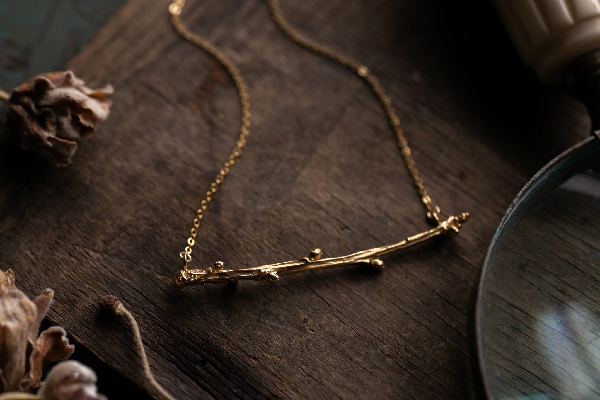 Ruby Robin - Oak Branch Necklace