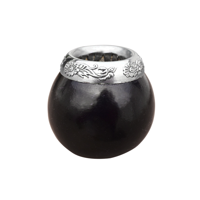 Mate de calabaza modelo DUO virola cincelada