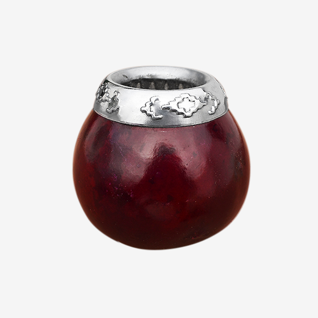 Mate de calabaza modelo DUO virola cincelada