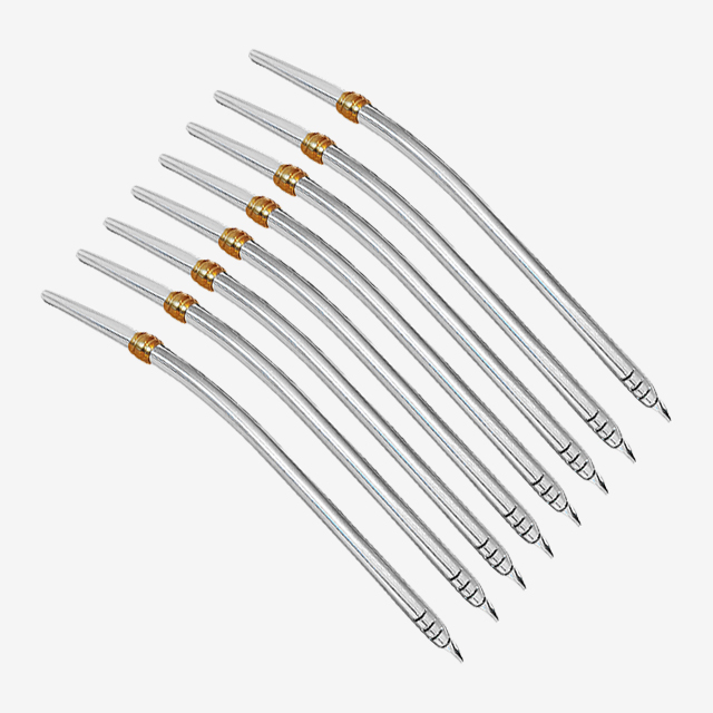 Bombillas pulidas con dijes