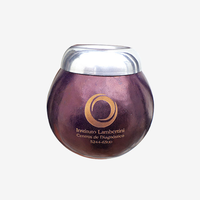 Mate de calabaza modelo DUO virola lisa