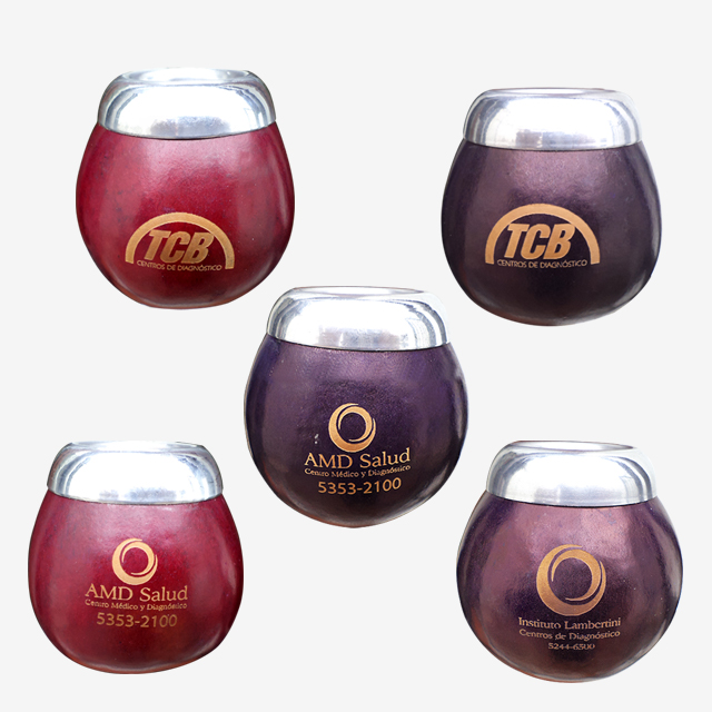 Mate de calabaza modelo DUO virola lisa