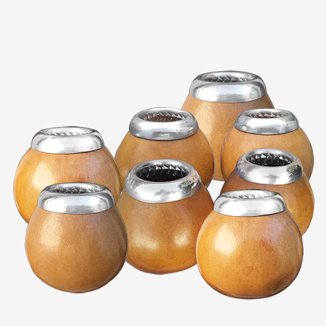 Mates de calabaza. Tamaño familiar. Virola lisa