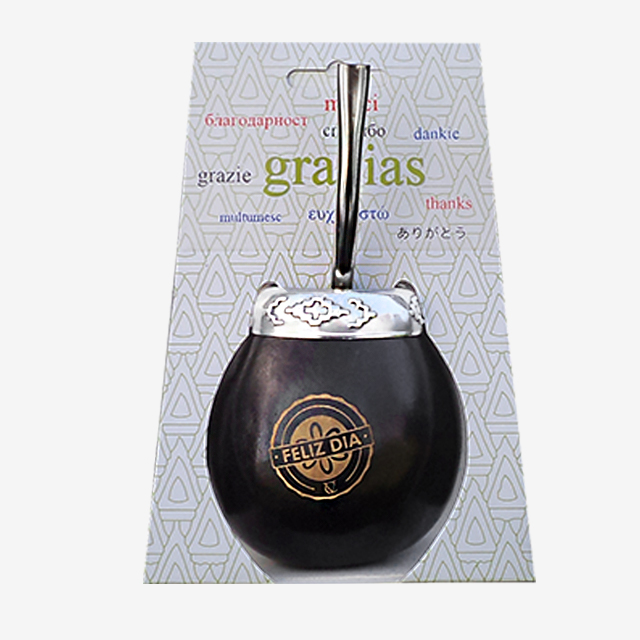 Mate de calabaza familiares virola cincelada