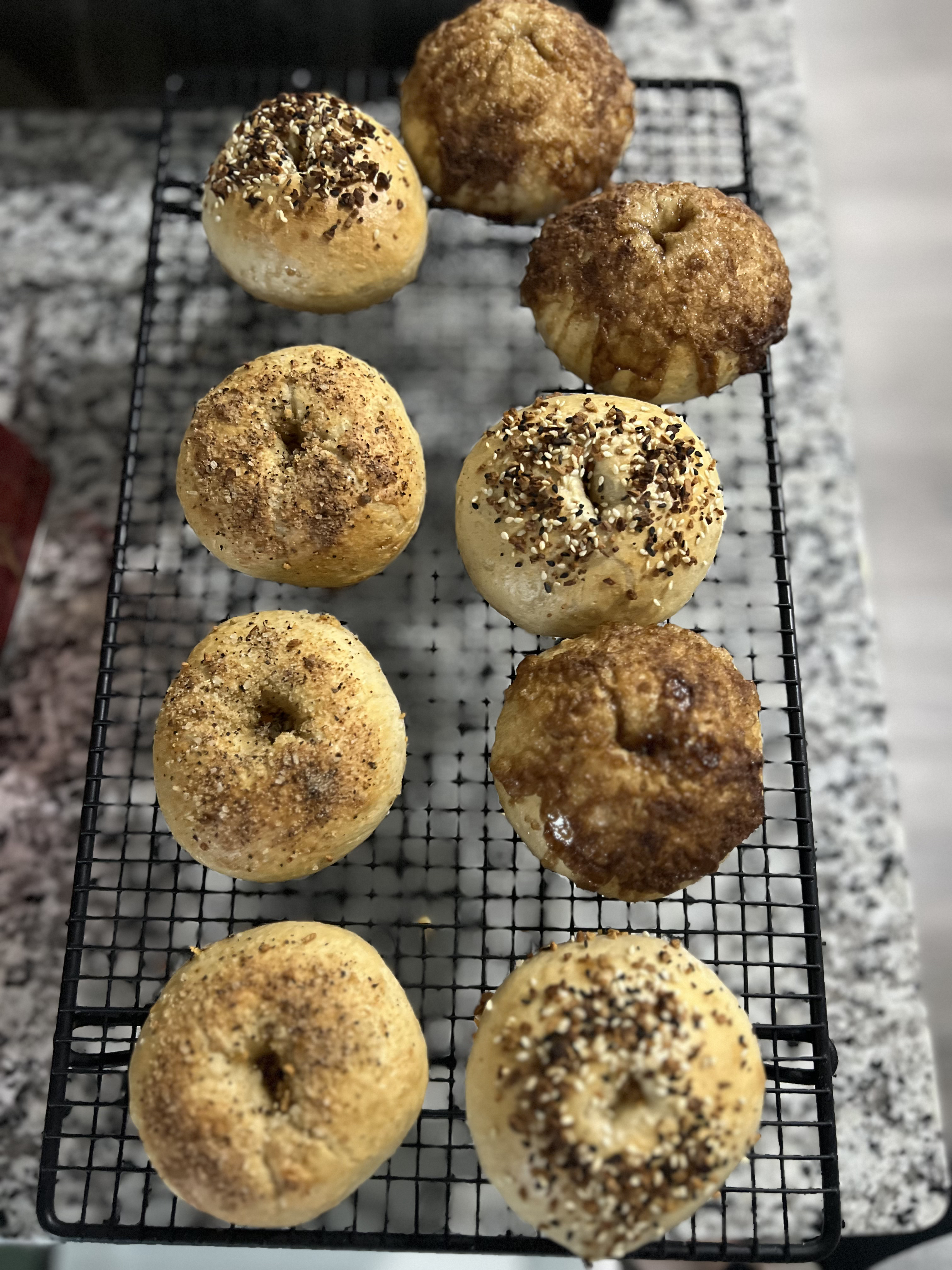 Sourdough Bagels