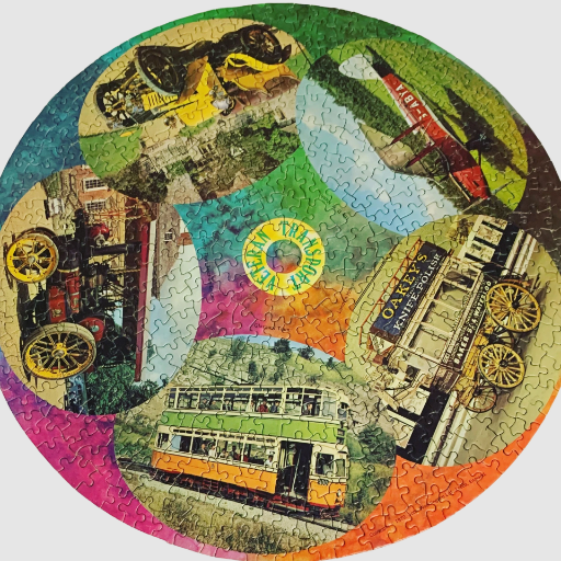 Veteran Transport Circular Jigsaw Puzzle - Waddingtons dating 1970