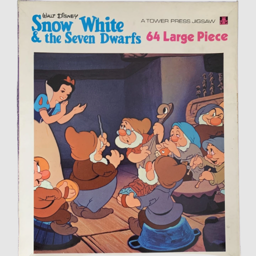 Vintage Snow White & The Seven Dwarfs Tower Press Jigsaw Puzzle