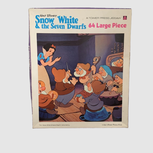 Vintage Snow White & The Seven Dwarfs Tower Press Jigsaw Puzzle