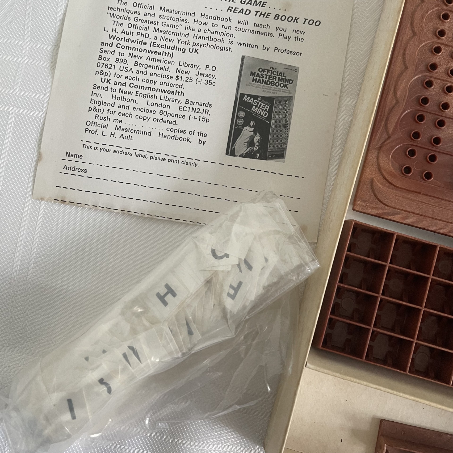 Word Master Mind - Invicta Board Game Mastermind 1975
