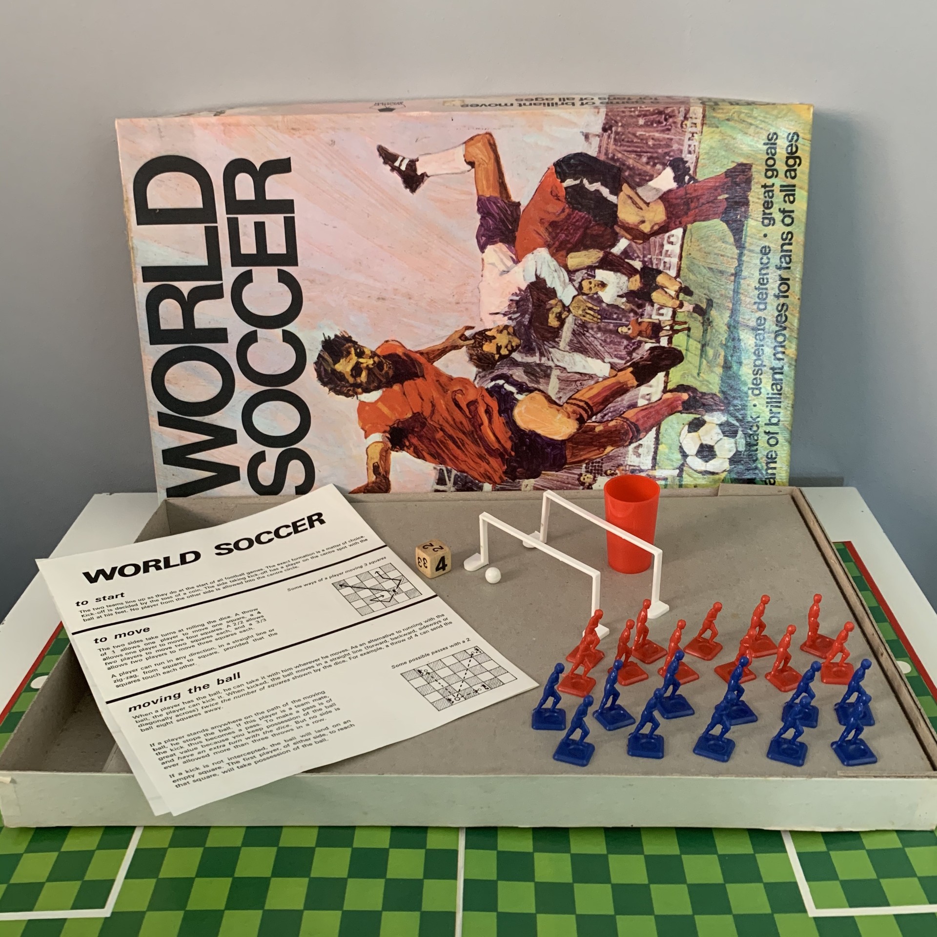 World Soccer Football Board Game - Seven Towns Limited 1970s