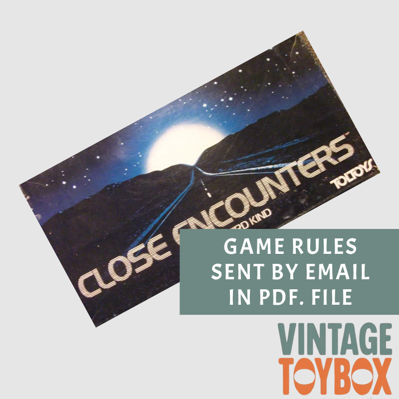Close Encounters Game - Parker Brothers 1978 - Rules Download