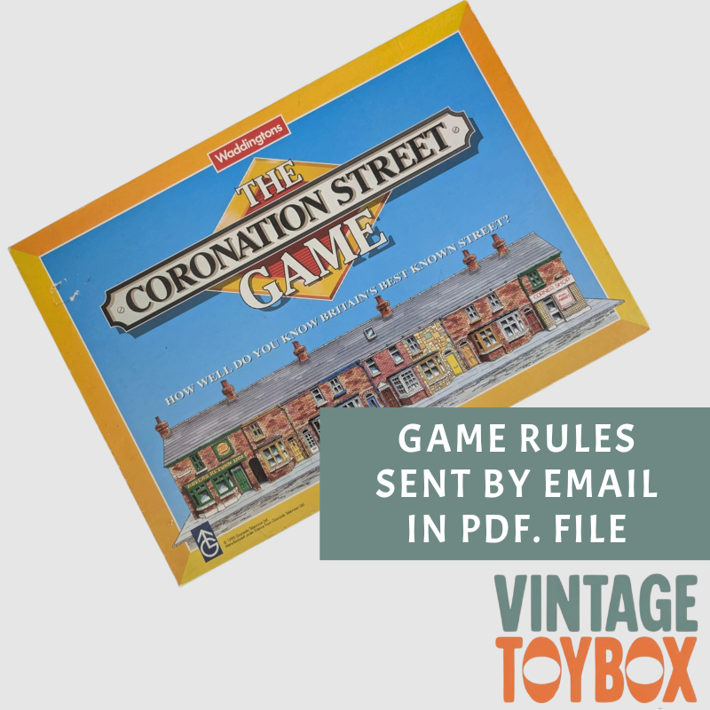 Coronation Street Board Game - Waddingtons 1995 - Rules Download