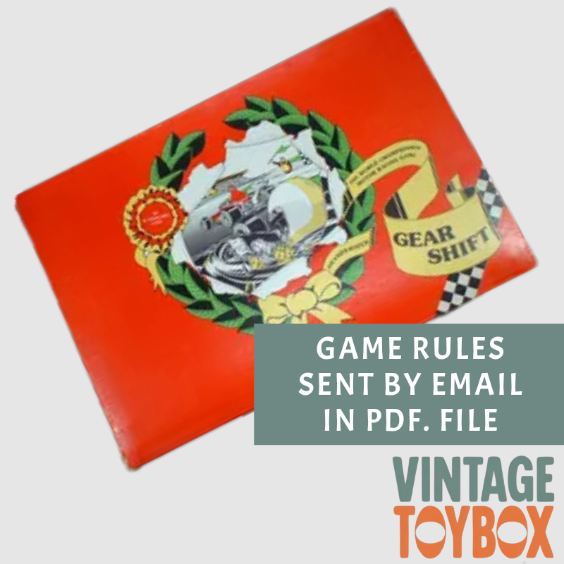 Gear Shift Board Game - Actiongable 1978 - Rules Download