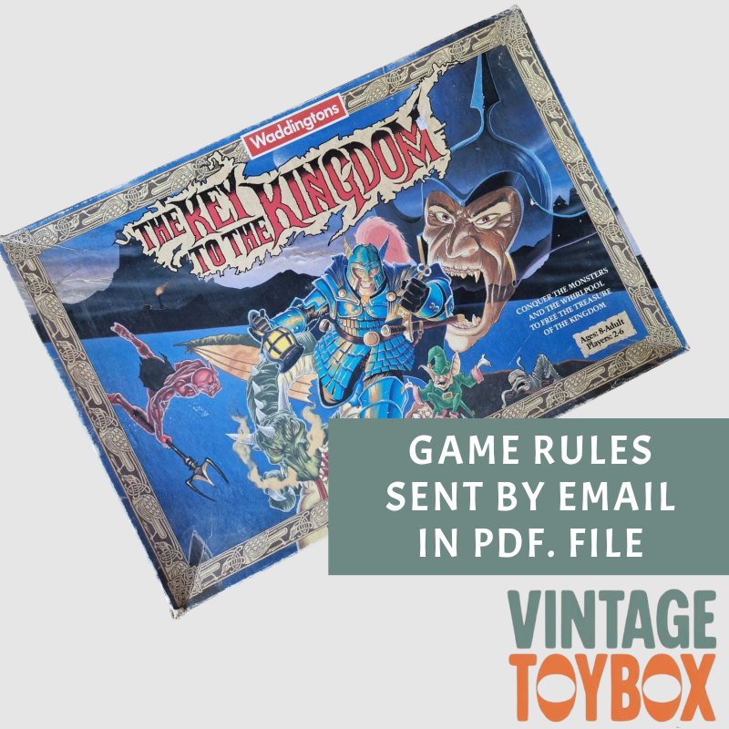 Key To The Kingdom Board Game - Waddingtons 1990 - Rules Download