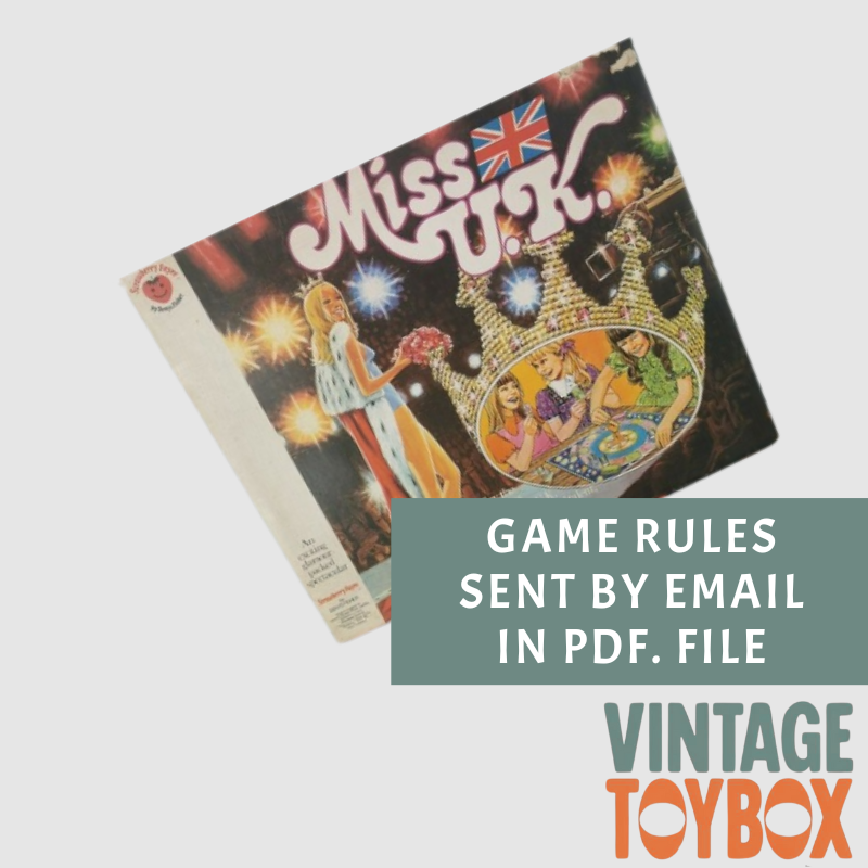 Miss UK Board Game - Denys Fisher - Rules Download