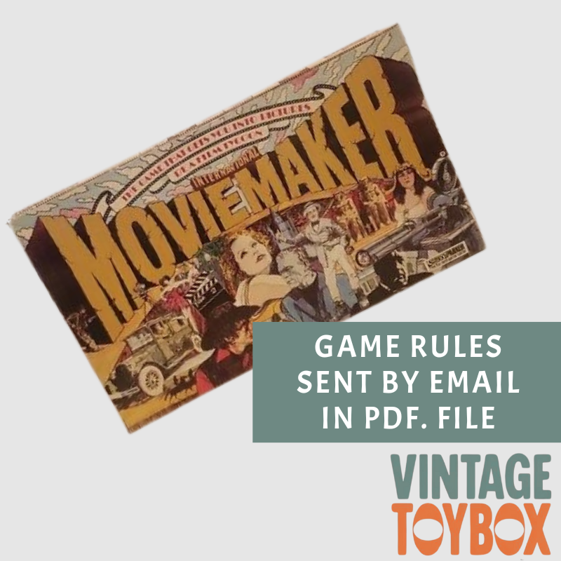 Moviemaker Board Game - Parker - Rules Download