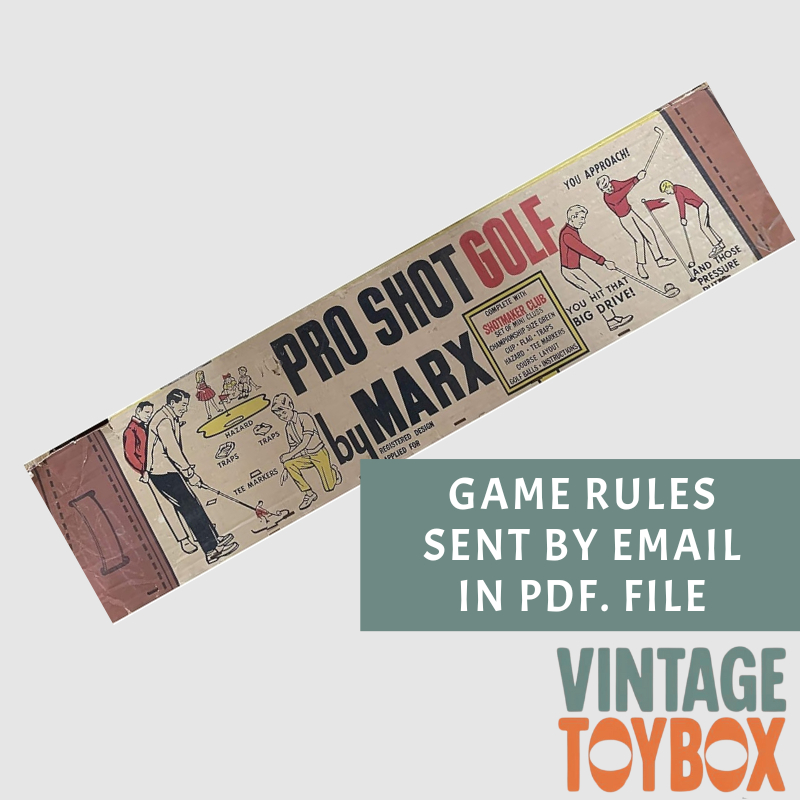 Pro Shot Golf Game - Marx - Rules Download